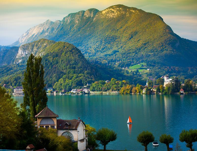 Båttur på Annecy-sjön