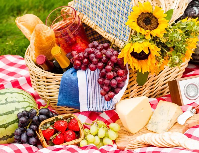 Gourmetpicknick på landsbygden