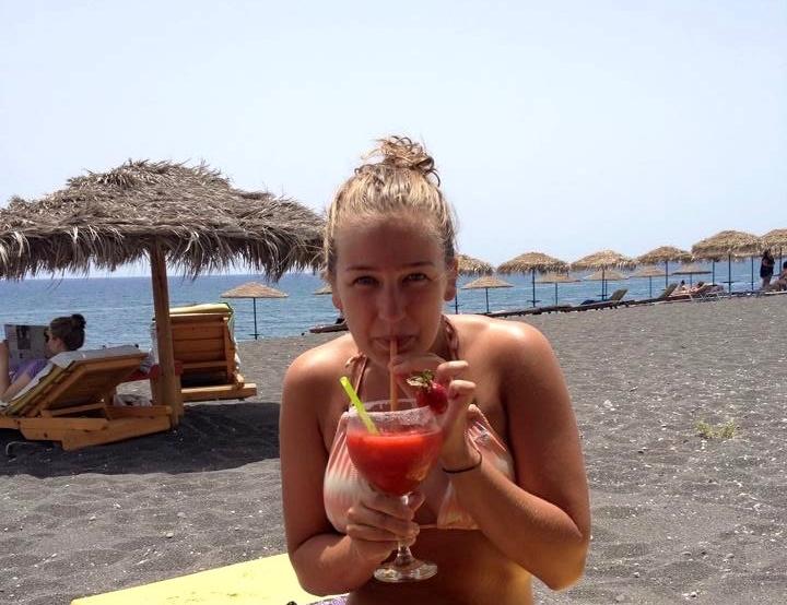 Drinkar på stranden