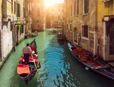 Gondoltur i Venedig
