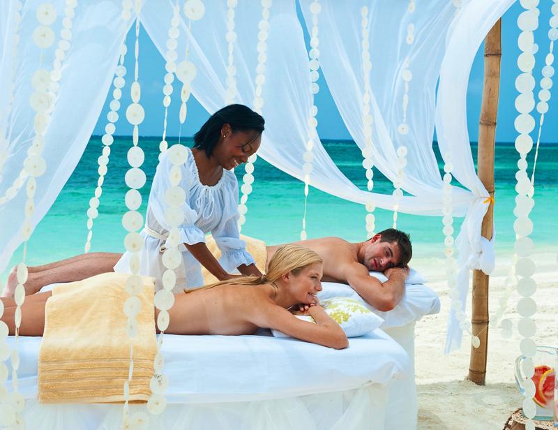 Parmassage på stranden