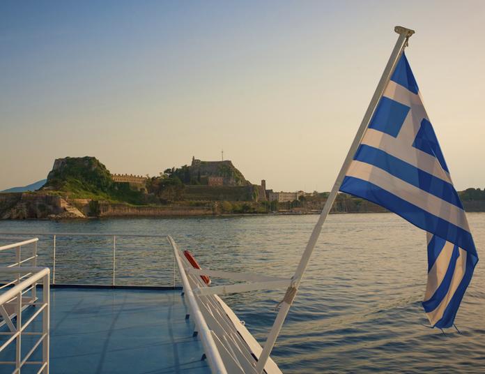 Båtresa till Santorini