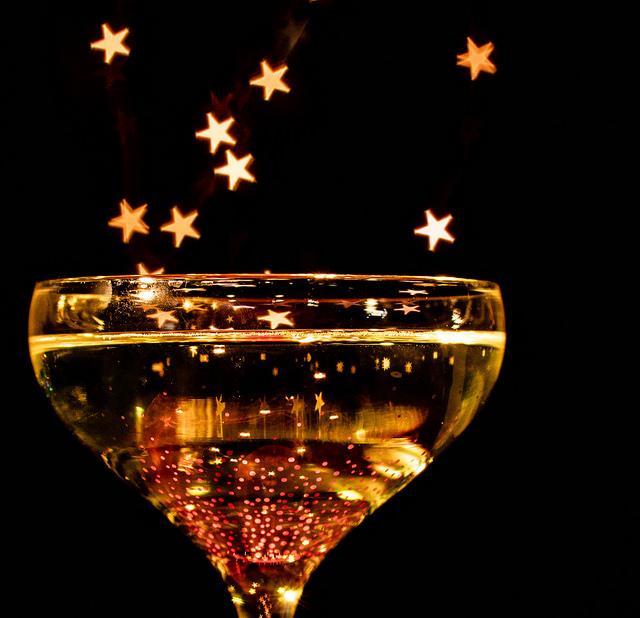 Champagne på flighten