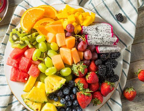 Fruktfat på stranden