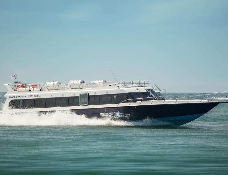 Speed boat från Bali till Lombok