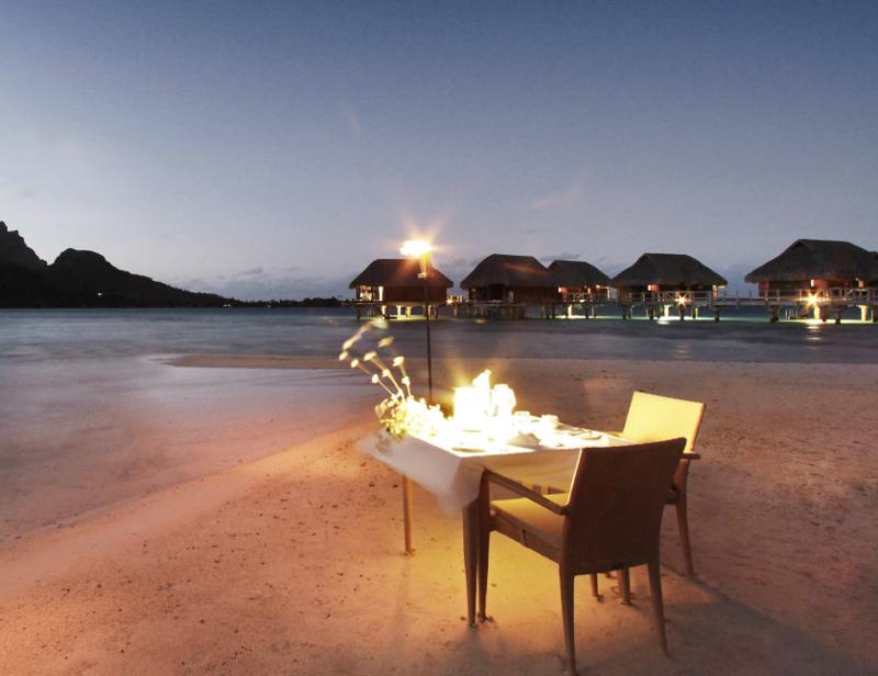 Middag på private island