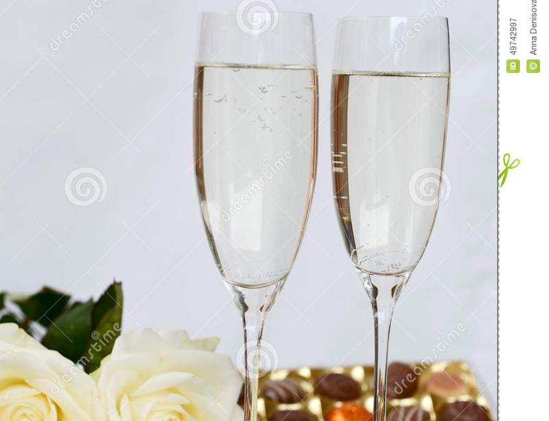 Champagne och choklad på rummet