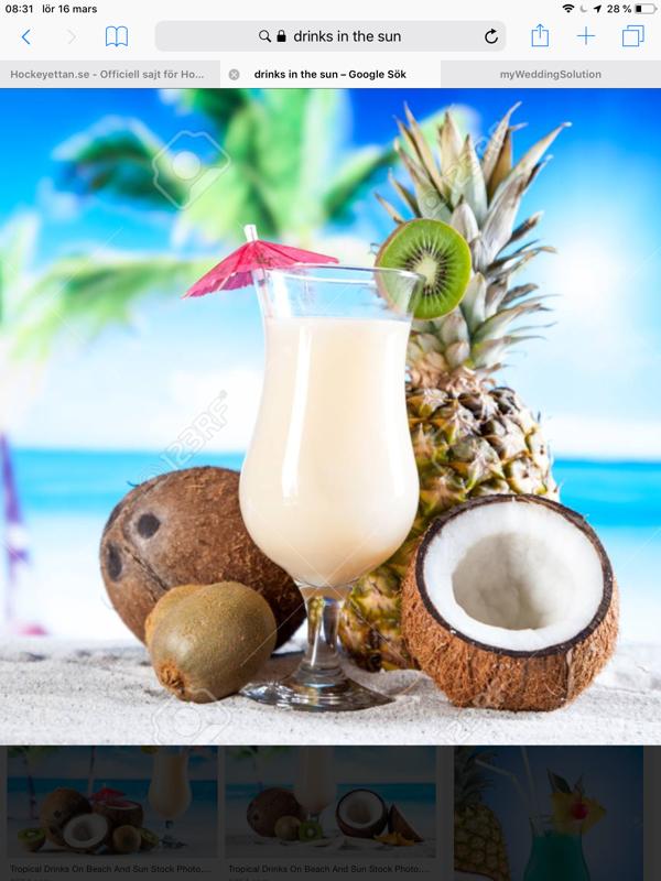 Drinkar på stranden