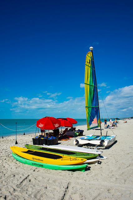 Hobie cat sailing
