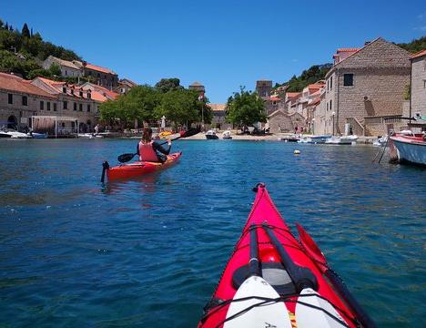 Cykel- och kajak med guide runt Dubrovnik