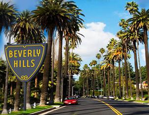 Hyrbil i Beverly Hills