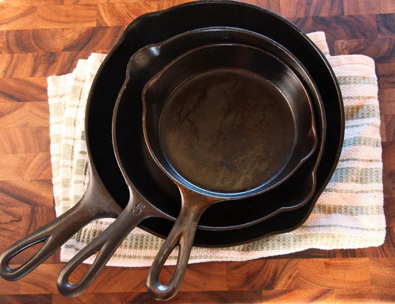Cast iron pans