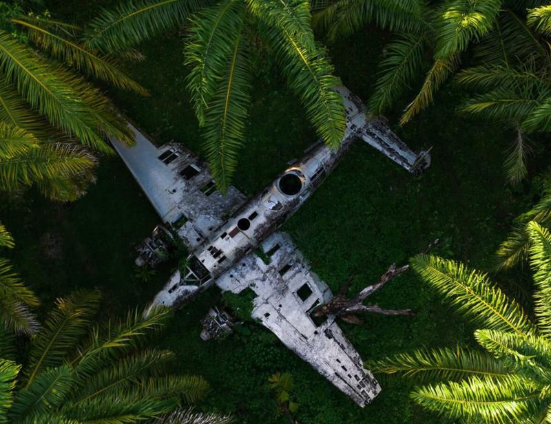 The New Britain plane wrecks