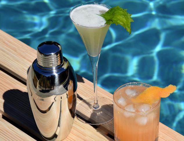 Poolside drinks
