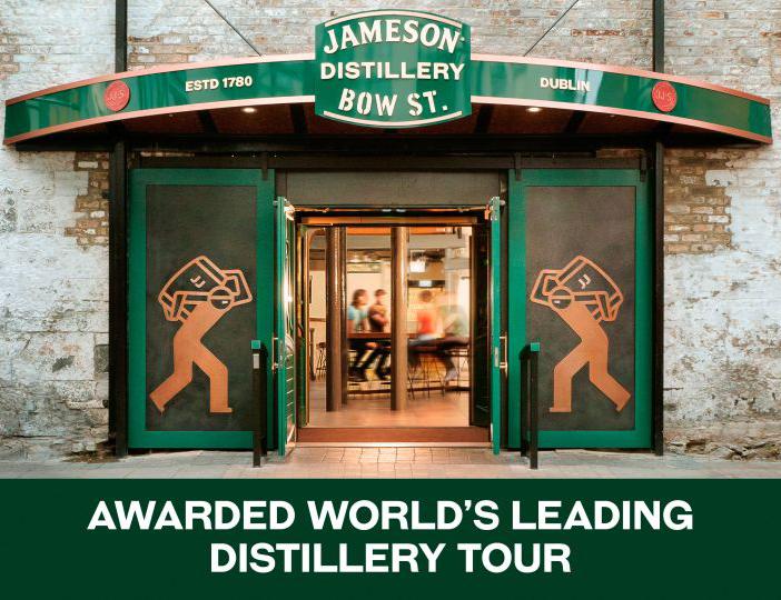 Inträde till Jameson Whiskey distillery