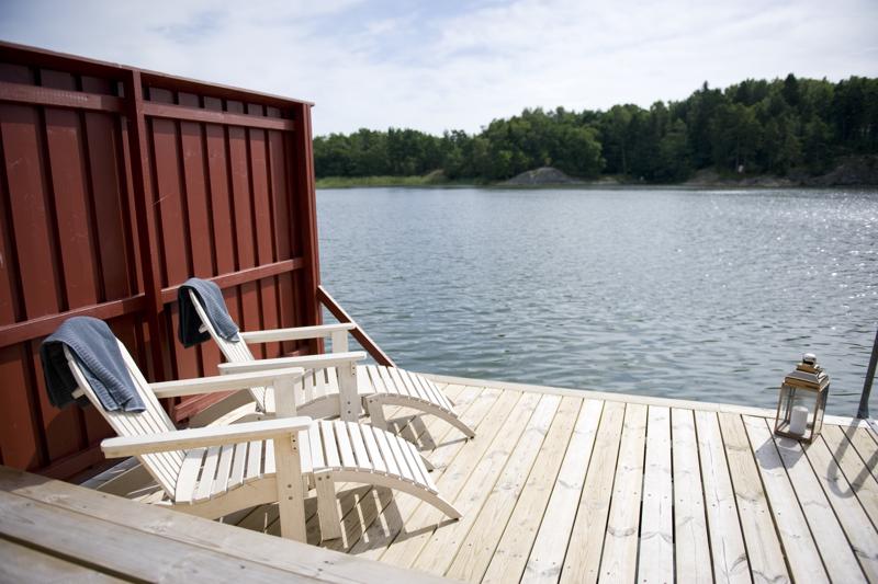 Smådalarö gård: Vedeldad bastu