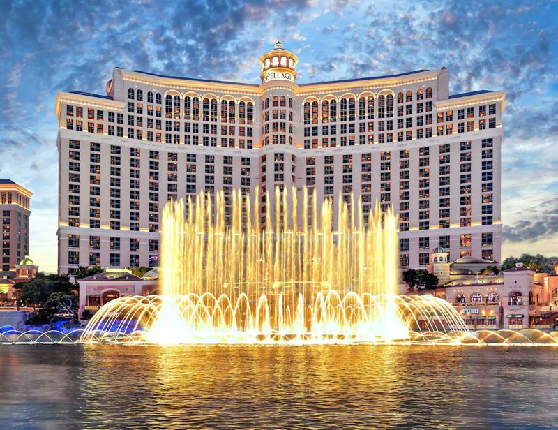 Night at luxury hotel Bellagio