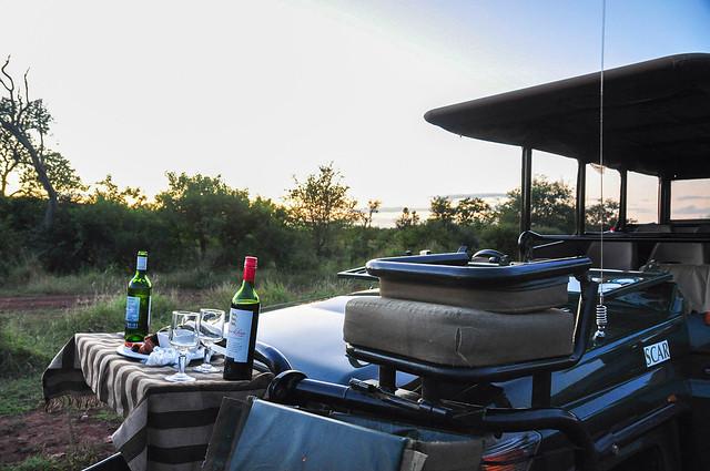 Afrikanska viner till middagarna på safarin